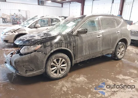 2016 Nissan Rogue Sv из США, поврежденный, VIN KNMAT2MV9GP694511